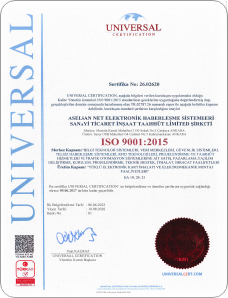 ISO 9001 Sertifikası